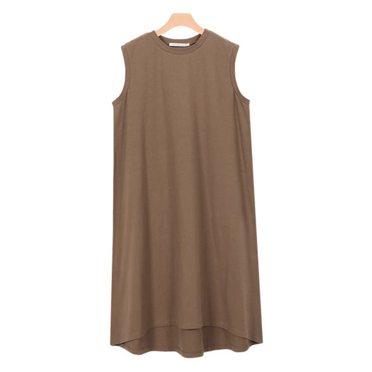 DVF✩コットン Aライン ラップワンピース ブラウン