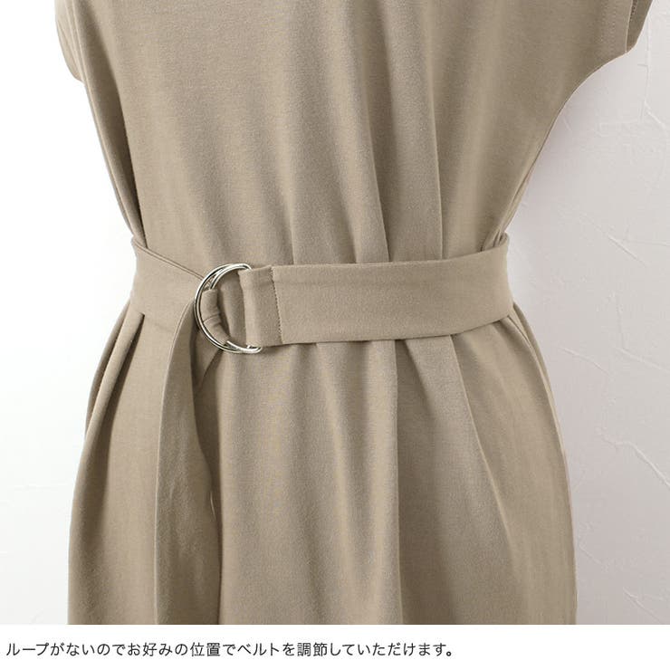 ベルト付きワンピース綿混 コットン ウエストベルト フレンチスリーブ 品番 Prtw Pierrot ピエロ のレディースファッション通販 Shoplist ショップリスト