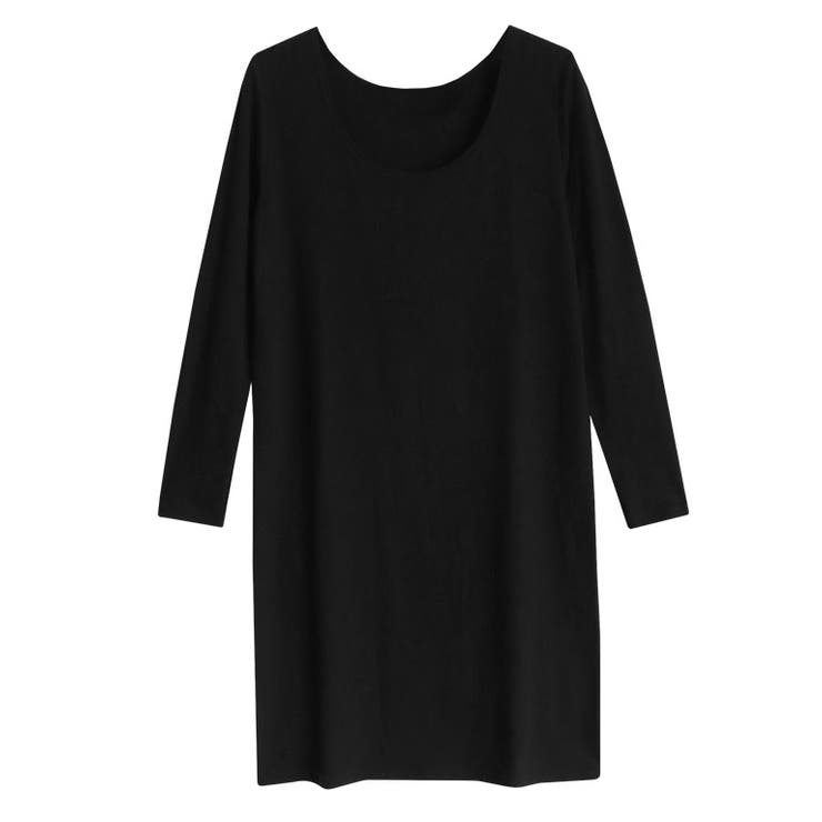 ブラック | あったかインナーワンピース あったか インナー | Pierrot