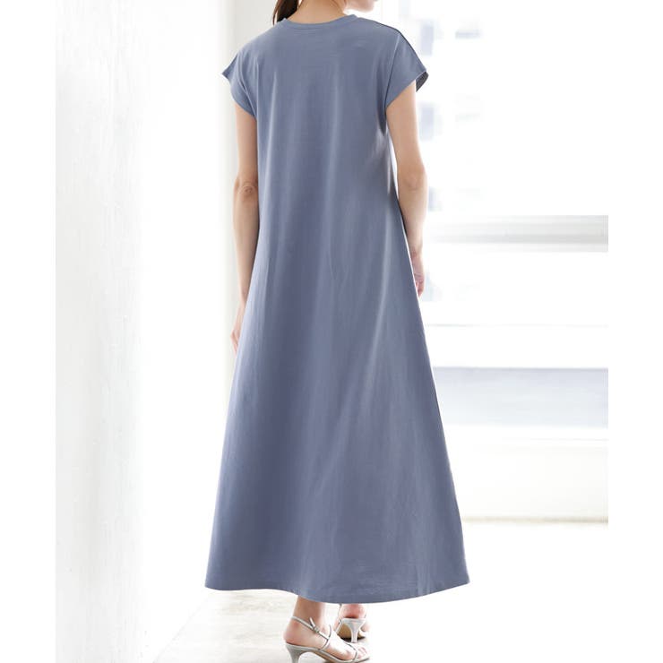 ファビアナフィリッピ☆フレンチスリーブ ニット×スエードワンピース ファビアナフィリッピ☆フレンチスリーブ ニット×スエードワンピース