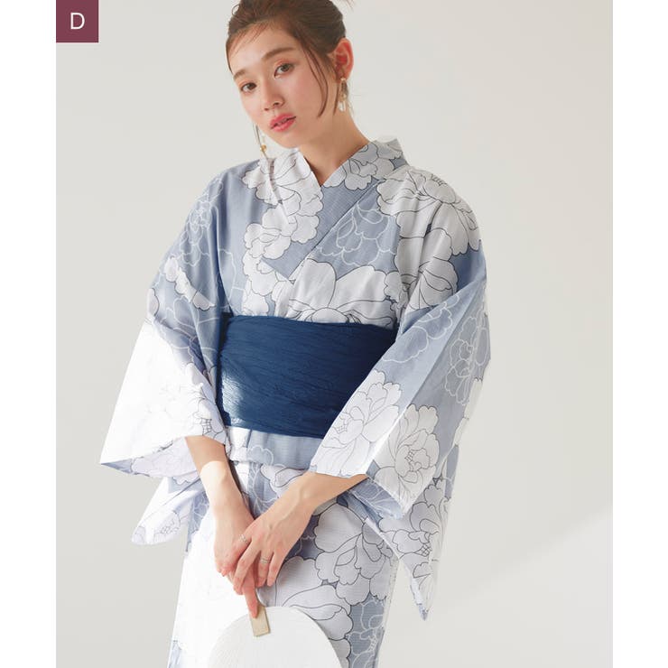 兵児帯セット浴衣 浴衣 兵児帯セット[品番：PRTW0004923