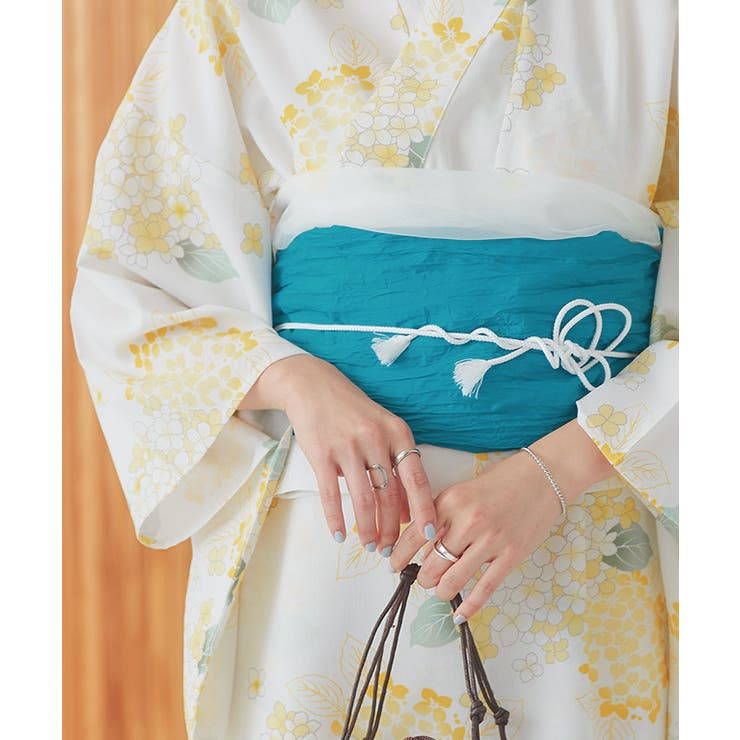 ホワイト | シンプル帯締め 帯締め レーヨン | Pierrot