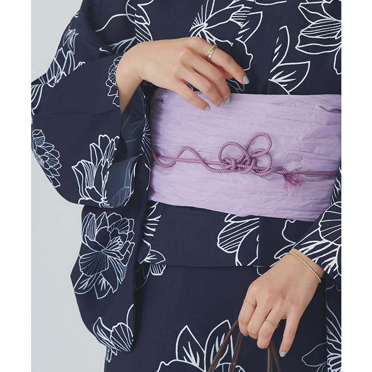 モーヴ | シンプル帯締め 帯締め レーヨン | Pierrot