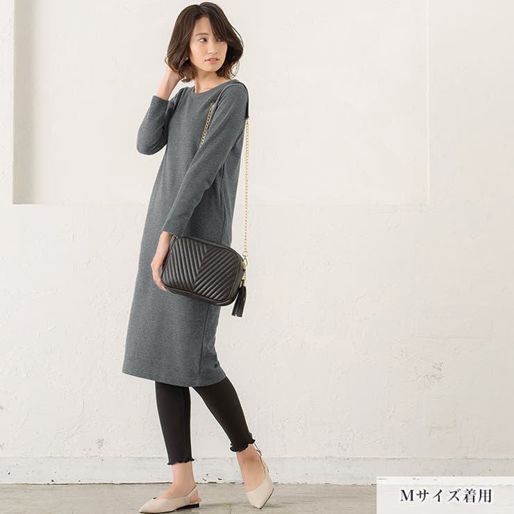 Iラインスウェットワンピース マキシ 9分袖 長袖 スウェットワンピース 品番 Prtw Pierrot ピエロ のレディースファッション通販 Shoplist ショップリスト