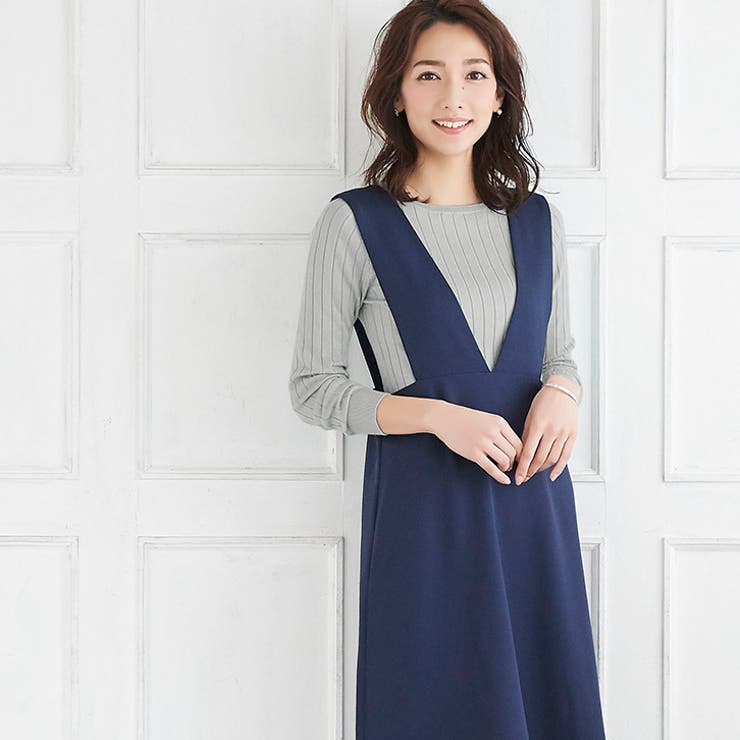 シルバーグレー | 2typeから選べるシルクタッチ長袖リブニット リブニット UV | Pierrot