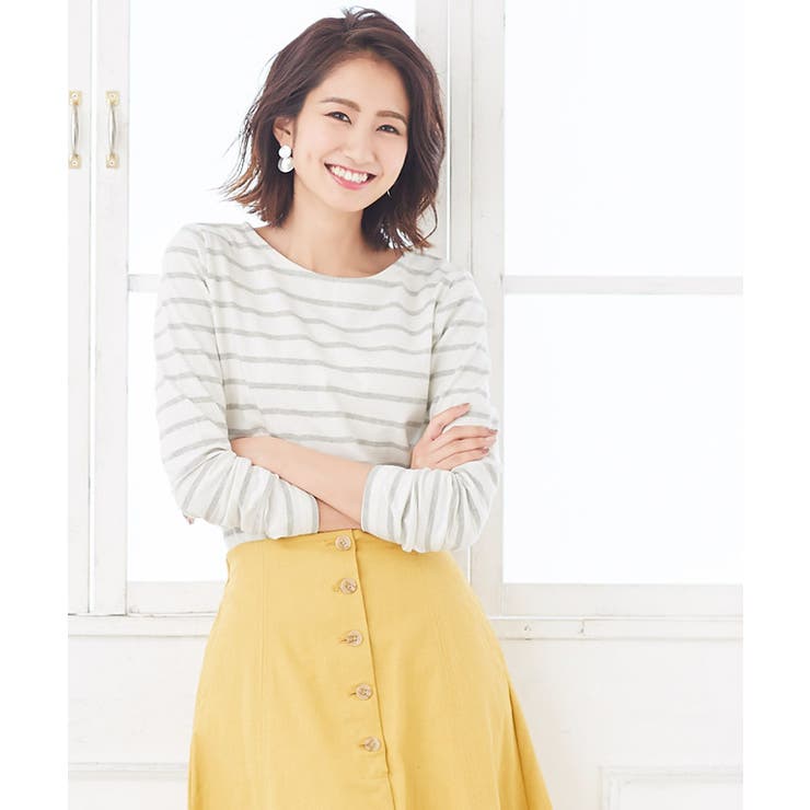 綿100％ 選べる3type 地厚長袖ボーダーカットソー トップス0双 カット | Pierrot | 詳細画像5 