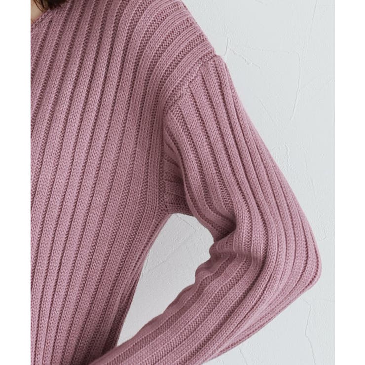 選べる2ネックリブニットワンピース ワンピース リブ リブニット リブワンピ | Pierrot | 詳細画像5 