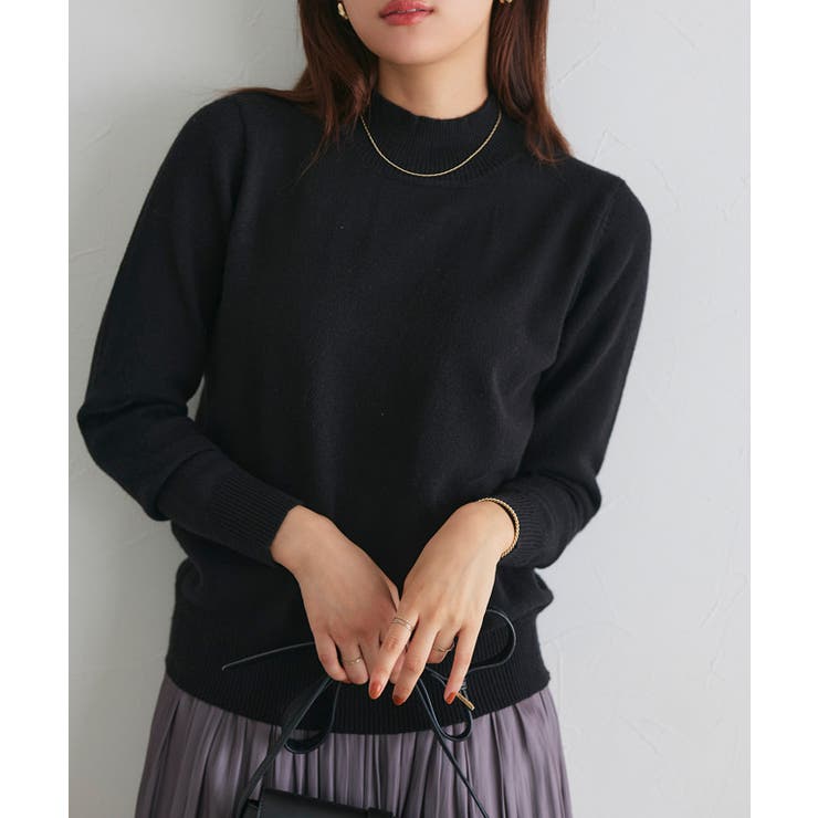プレミアムカシミヤタッチハイネックニット ニット セーター[品番