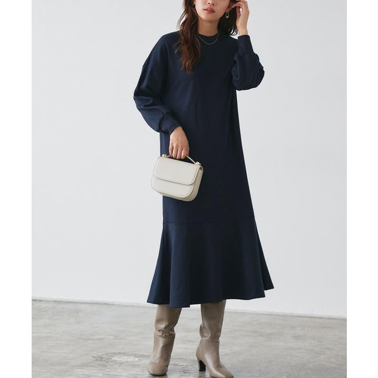 裏起毛マーメイドワンピース ワンピース マーメイド[品番：PRTW0003345