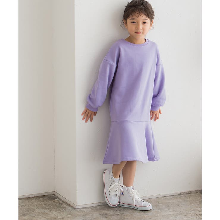 裏起毛マーメイドワンピース キッズ ワンピース[品番：PRTW0003340]｜lulpini（ルルピー二）のキッズ ファッション通販｜SHOPLIST（ショップリスト）