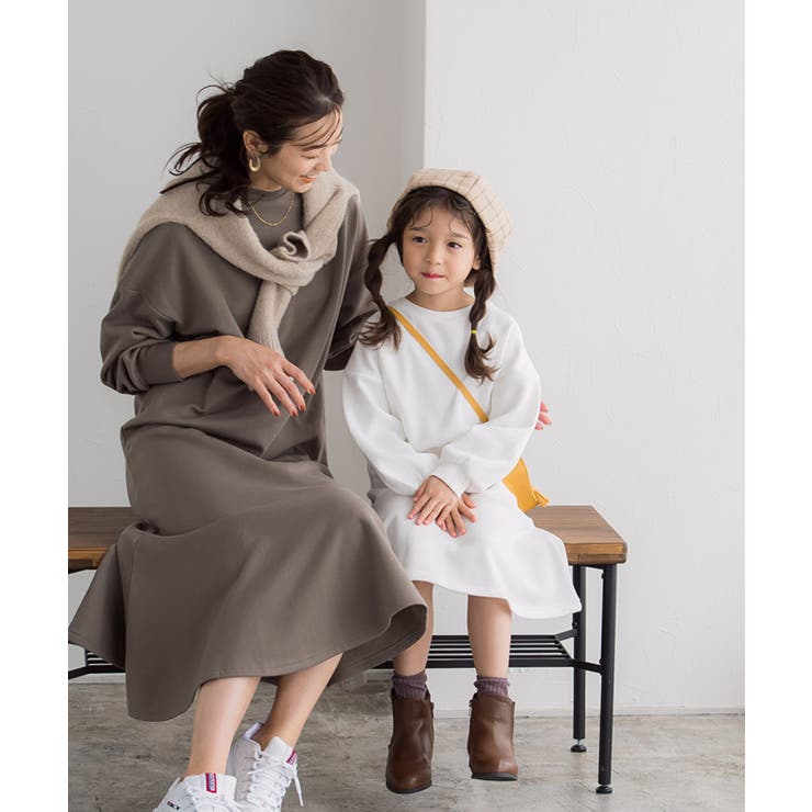 裏起毛マーメイドワンピース キッズ ワンピース[品番：PRTW0003340]｜lulpini（ルルピー二）のキッズ ファッション通販｜SHOPLIST（ショップリスト）