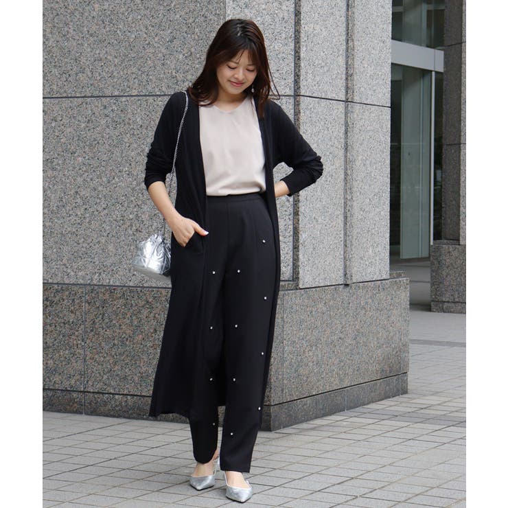 アミティエ　クロップドパンツ アミティエ クロップドパンツ 覗ける