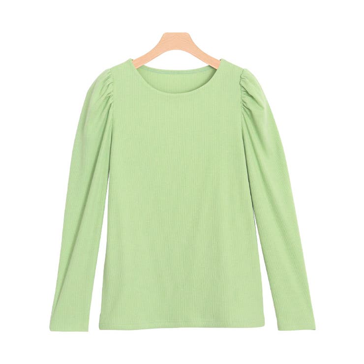 ミント | パフスリーブテレコリブカットソー カットソー パフスリーブ テレコリブ | Pierrot