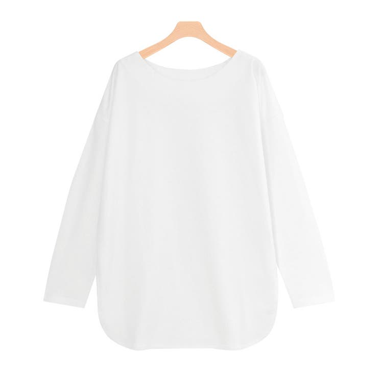 オフホワイト | ミニ裏毛ロングスリーブチュニック Tシャツ チュニック | Pierrot