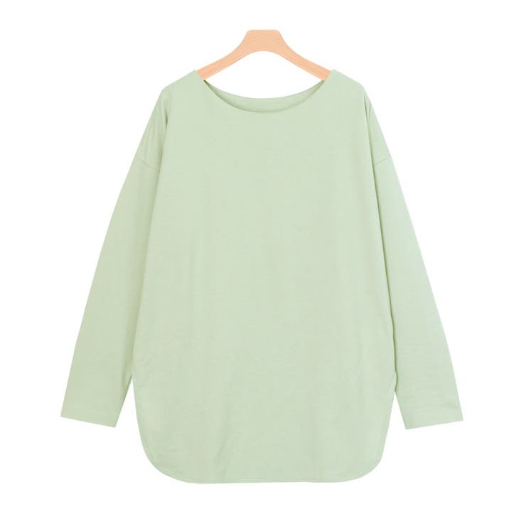 ミント | ミニ裏毛ロングスリーブチュニック Tシャツ チュニック | Pierrot