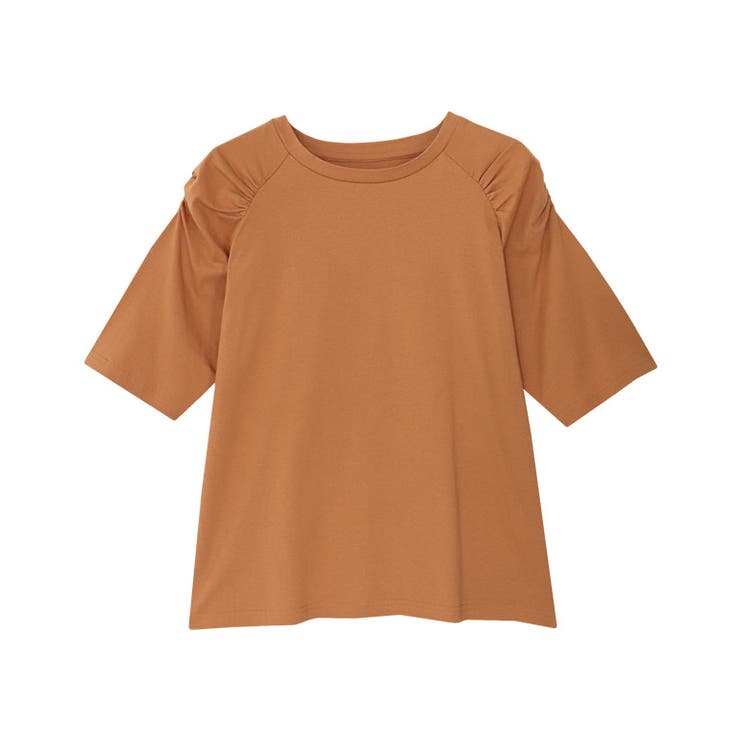 オレンジ | Steady 8月号掲載アイテム 汗ジミ防止シャーリングデザインTシャツ | Pierrot