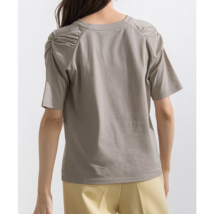 Steady 8月号掲載アイテム 汗ジミ防止シャーリングデザインTシャツ | Pierrot | 詳細画像11 