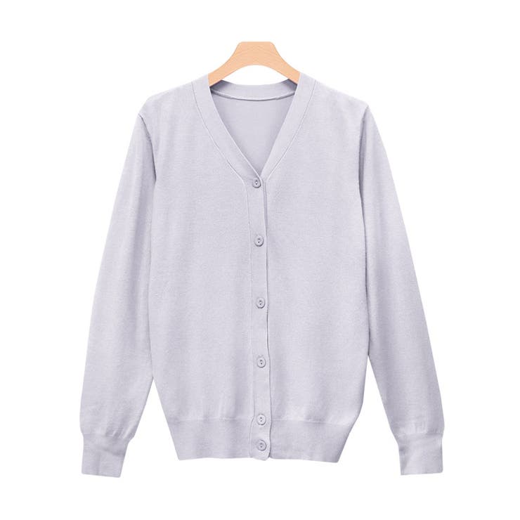 Elegante♡シルクカーディガン 38 Vネックシルクタッチウォッシャブルニットカーディガン