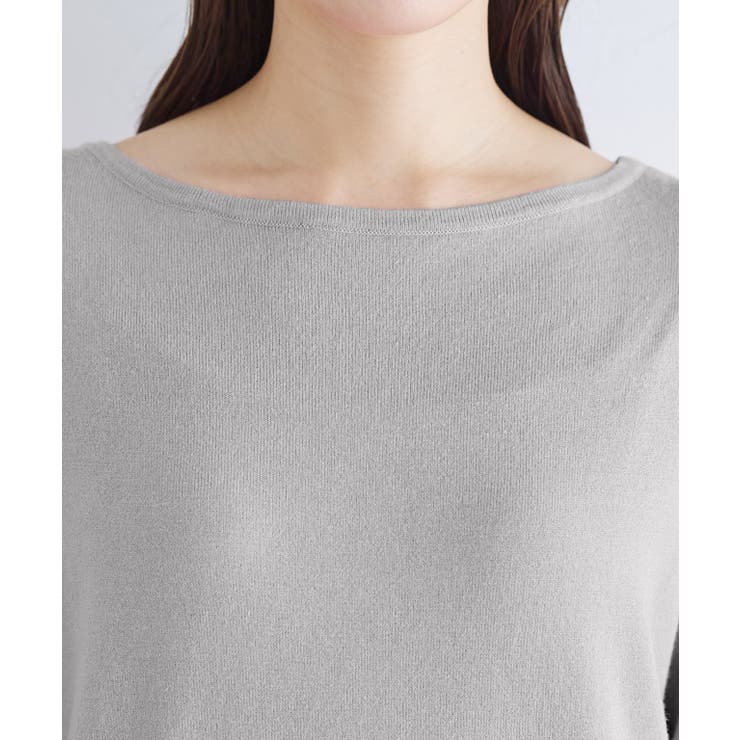 ボートネックシルクタッチウォッシャブルニット ニット シルクタッチ | Pierrot | 詳細画像10 