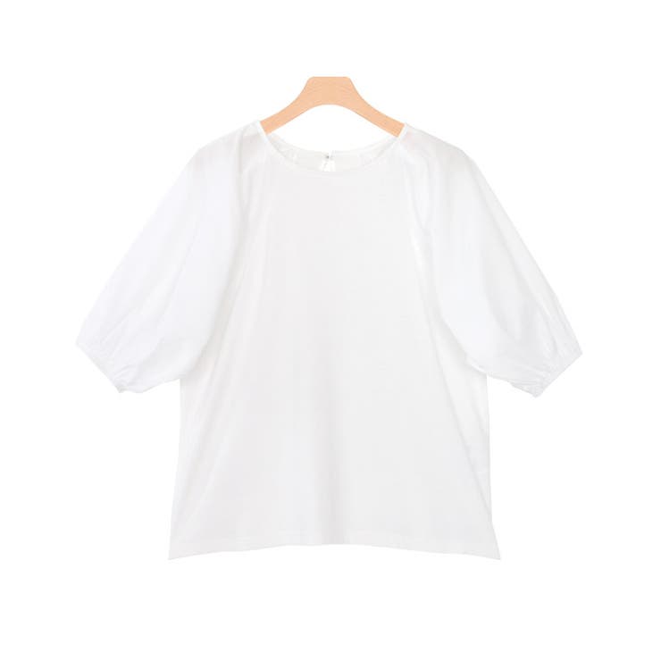 オフホワイト | パフスリーブTシャツ Tシャツ 半袖Tシャツ | Pierrot