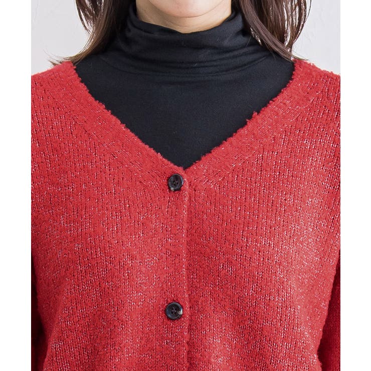 2wayブークレVネックカーディガン カーディガン カーデ | Pierrot | 詳細画像3 