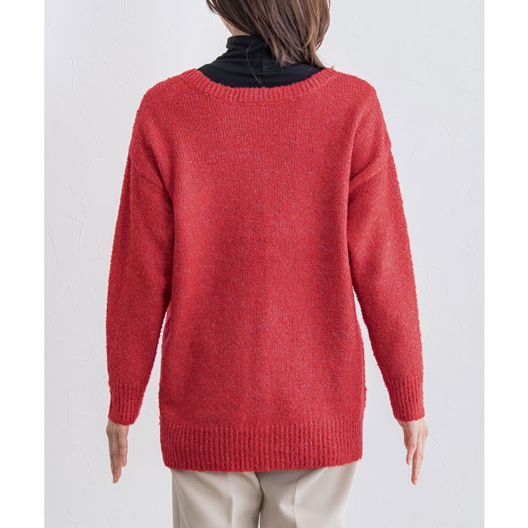 2wayブークレVネックカーディガン カーディガン カーデ | Pierrot | 詳細画像8 