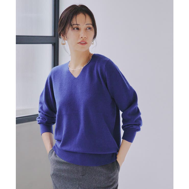 BLUMARINE イタリア製カシミヤ100%セーター(ライラック色) BLUMARINE イタリア製カシミヤ100%セーター(ライラック色