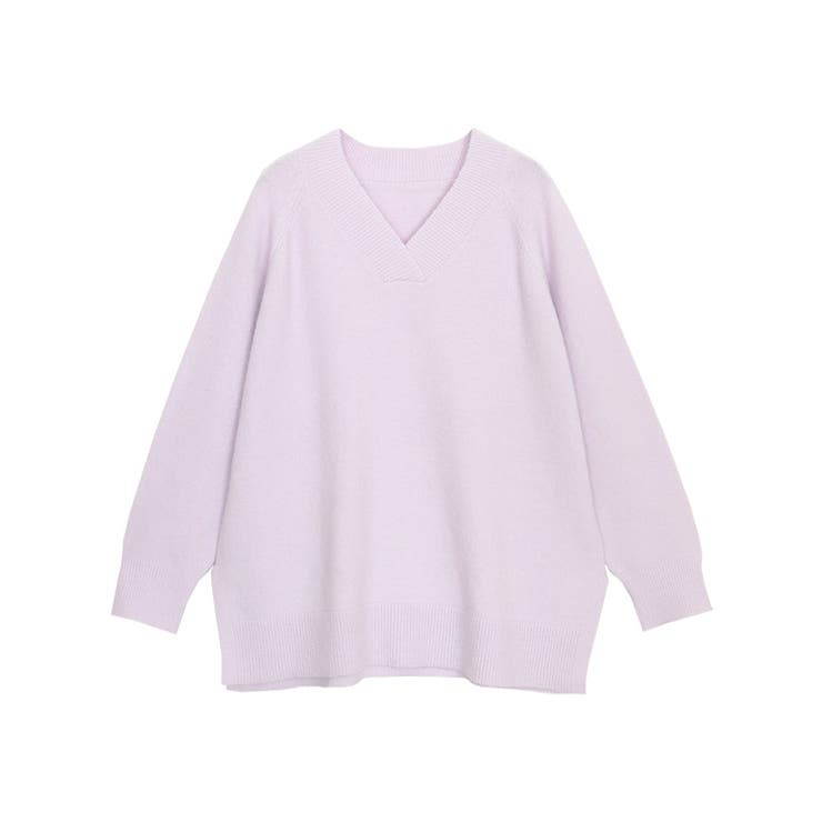 ライトピンク | [RASW]モヘア混Vネックニット ニット セーター | Pierrot