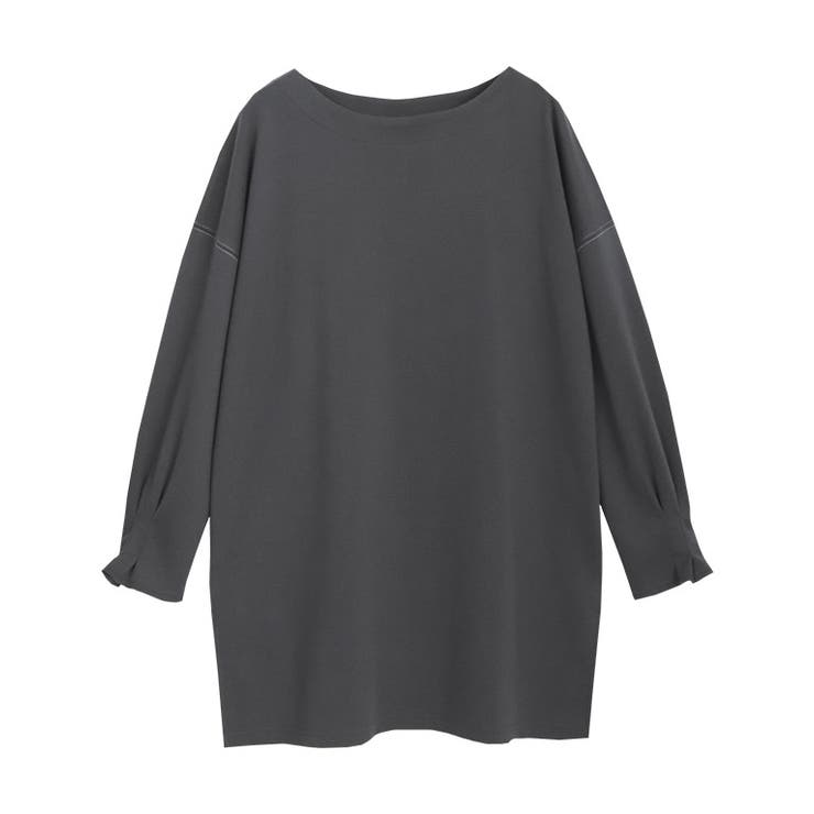 チャコール | タックスリーブポンチチュニック チュニック タックスリーブ | Pierrot