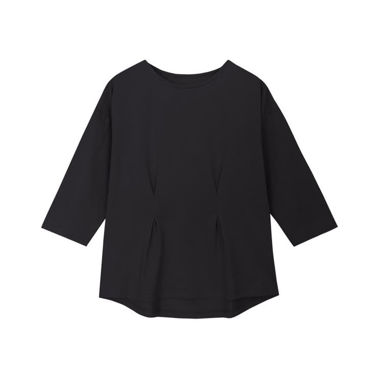 ブラック | スタイルアップカットソー Tシャツ カットソー | Pierrot