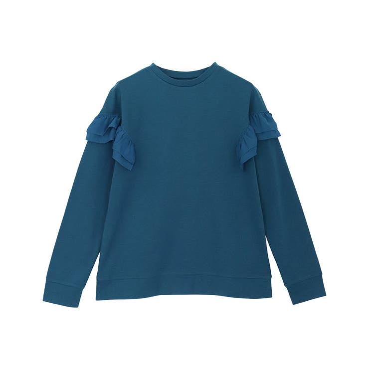 ブルーグリーン | ポンチフレアドッキングプルオーバー トップス フレア | Pierrot