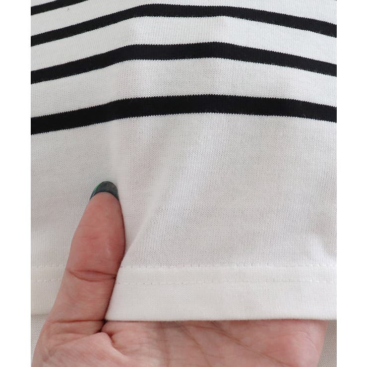 ボーダーチュニックルーズプルオーバー Tシャツ カットソー | Pierrot | 詳細画像11 