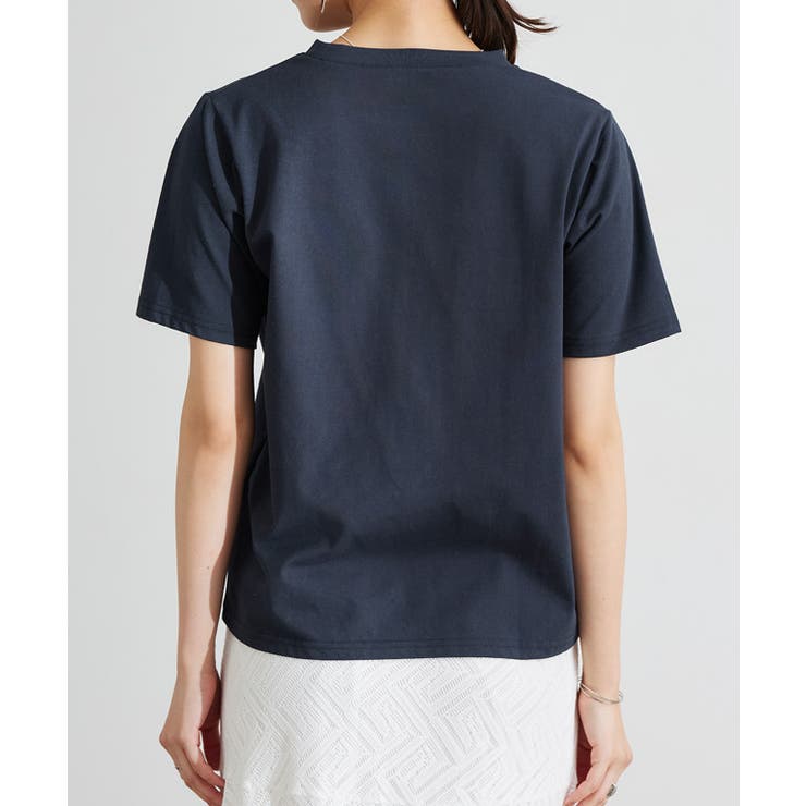 【接触冷感 イージーケア】選べるロゴTシャツ Tシャツ | Pierrot | 詳細画像12 