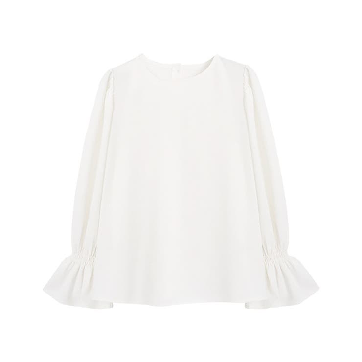 オフホワイト | バックボタンキャンディスリーブTブラウス Tブラウス キャンディスリーブ | Pierrot