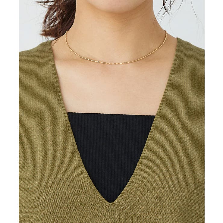 ミラノリブフレンチフリーブニット ベスト ニット | Pierrot | 詳細画像4 