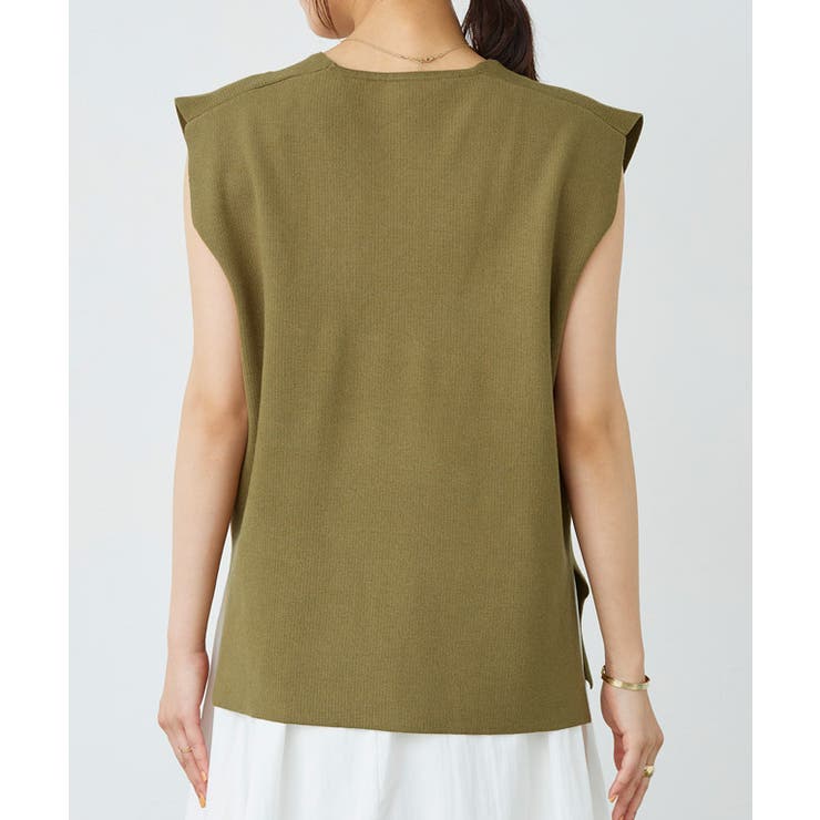 ミラノリブフレンチフリーブニット ベスト ニット | Pierrot | 詳細画像8 