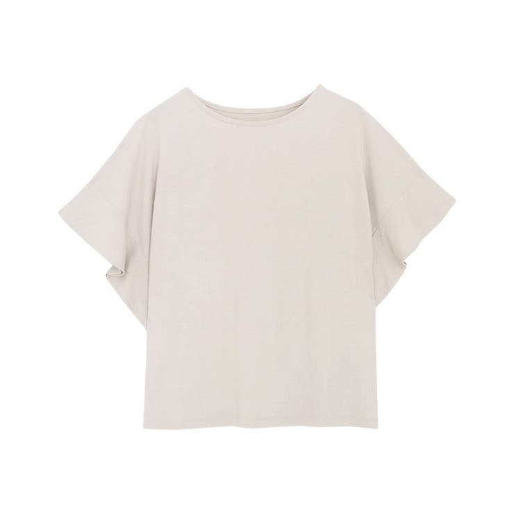 グレージュ | 接触冷感フレアスリーブTシャツ Tシャツ カットソー | Pierrot