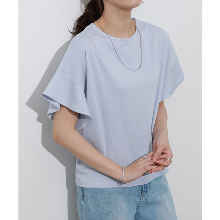接触冷感フレアスリーブTシャツ Tシャツ カットソー | Pierrot | 詳細画像24 