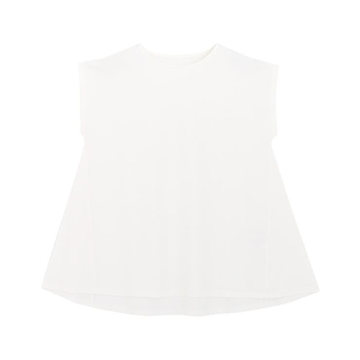 オフホワイト | 接触冷感フレンチスリーブAラインTシャツ Tシャツ カットソー | Pierrot