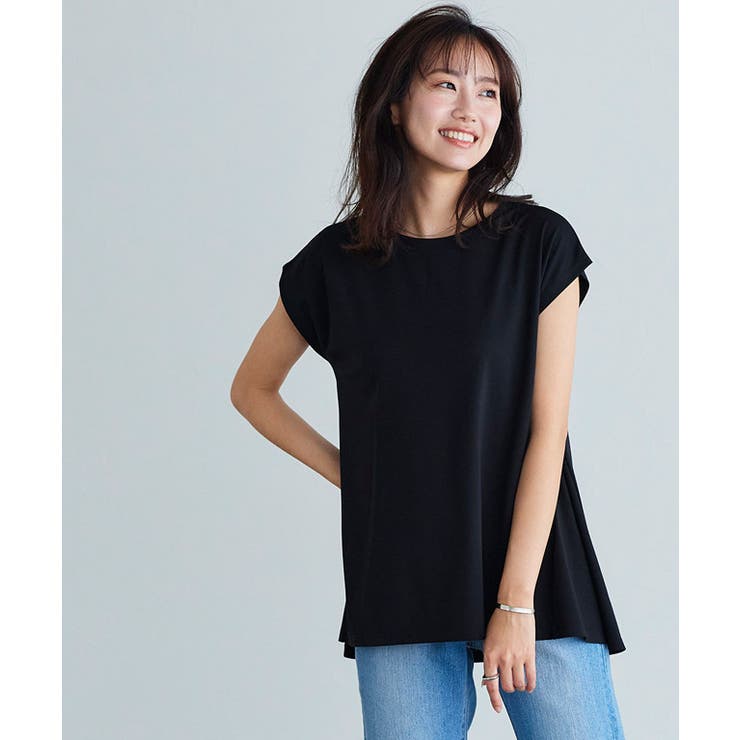 接触冷感フレンチスリーブAラインTシャツ Tシャツ カットソー | Pierrot | 詳細画像28 