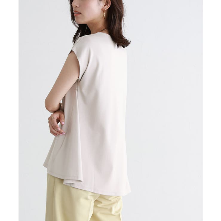 接触冷感フレンチスリーブAラインTシャツ Tシャツ カットソー | Pierrot | 詳細画像20 