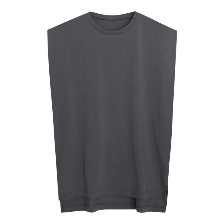 チャコール | ショルダータックTシャツ Tシャツ カットソー | Pierrot