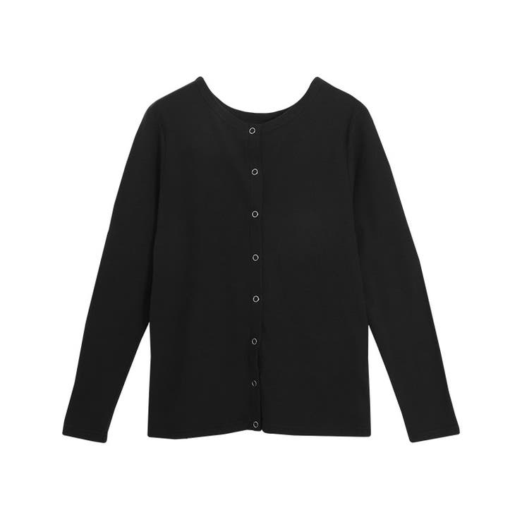 ブラック | 2wayテレコリブカットソーカーディガン カーディガン オールシーズン | Pierrot