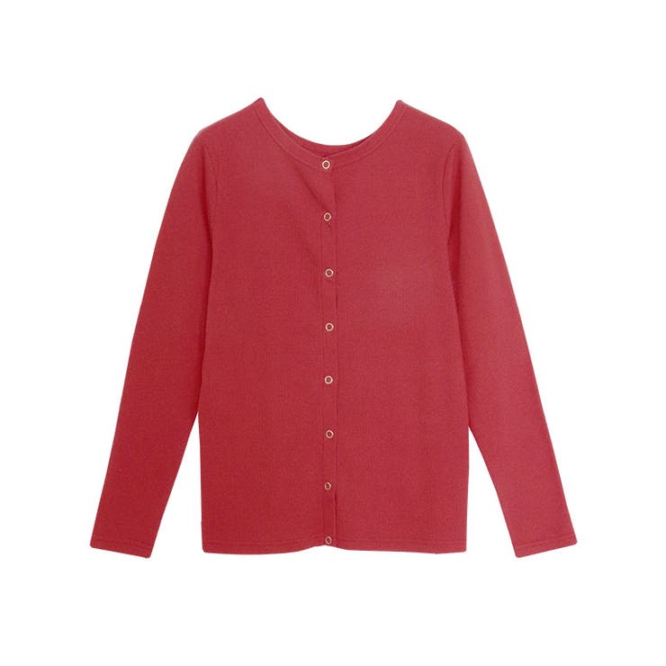 レッド | 2wayテレコリブカットソーカーディガン カーディガン オールシーズン | Pierrot