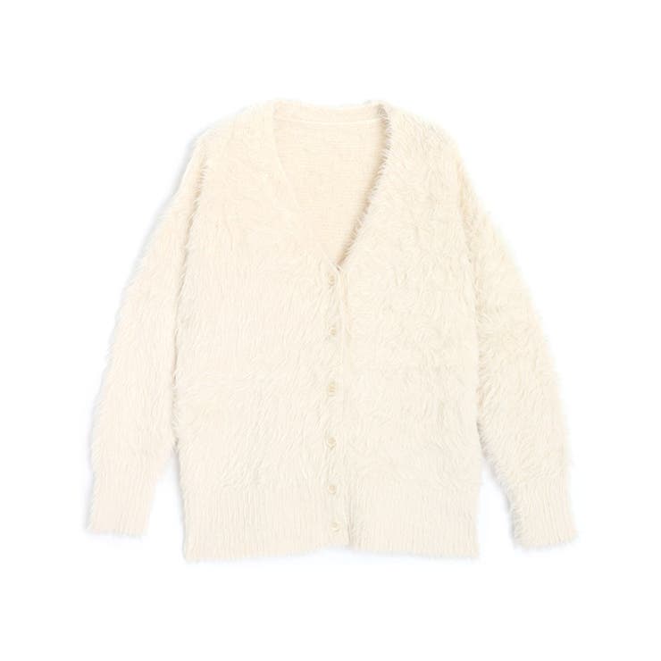 アイボリー | シャギーニットカーディガン カーディガン ニット | Pierrot