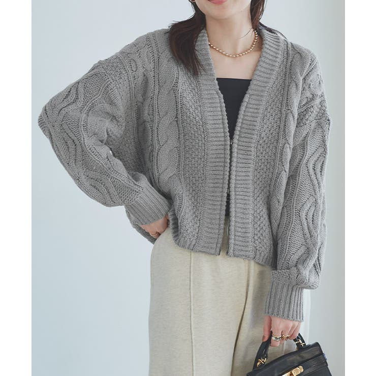 [RASW]ウール混ケーブルジップカーディガン カーディガン ジップ | Pierrot | 詳細画像24 