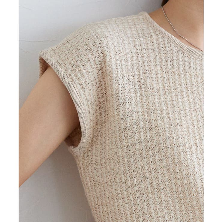 2way柄編みニット ニット フレンチ袖 | Pierrot | 詳細画像6 