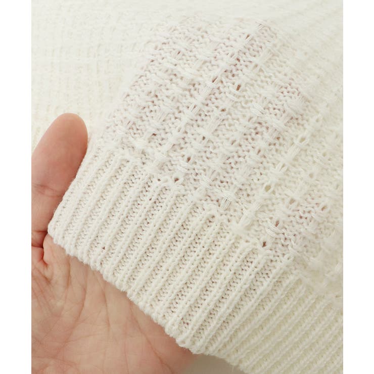 2way柄編みニット ニット フレンチ袖 | Pierrot | 詳細画像10 