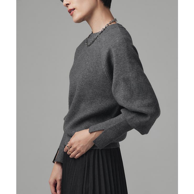 スウェットライクボリュームスリーブニット ニット スウェットライク | Pierrot | 詳細画像8 