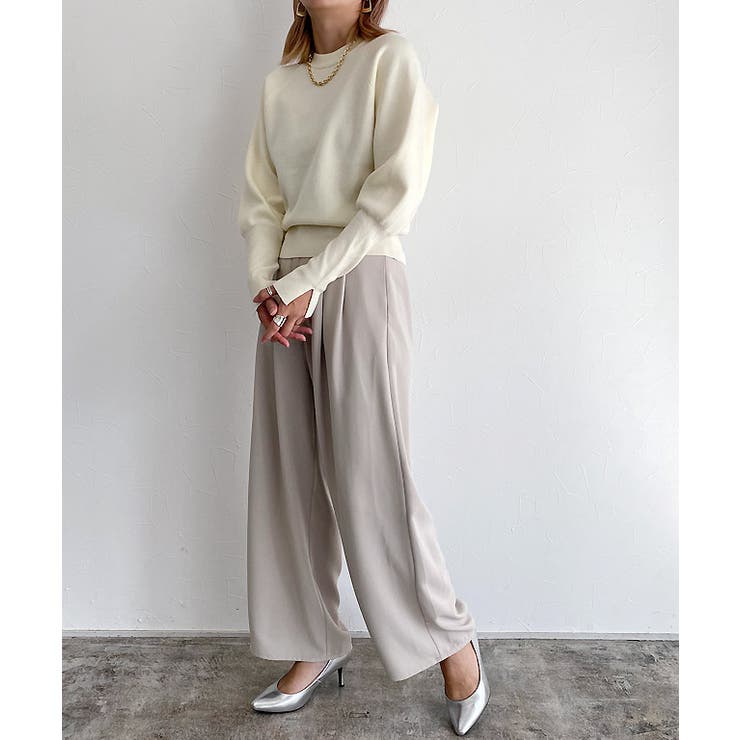 スウェットライクボリュームスリーブニット ニット スウェットライク | Pierrot | 詳細画像27 